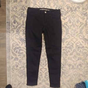 American Eagle black jeans jegging size 6